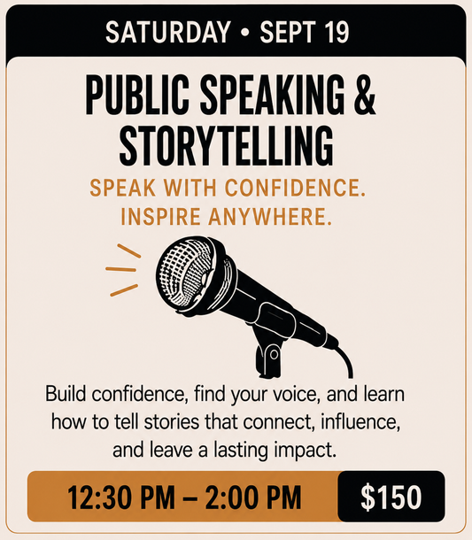 WORKSHOP: PUBLIC SPEAKING, COMEDY & CONFIDENCE